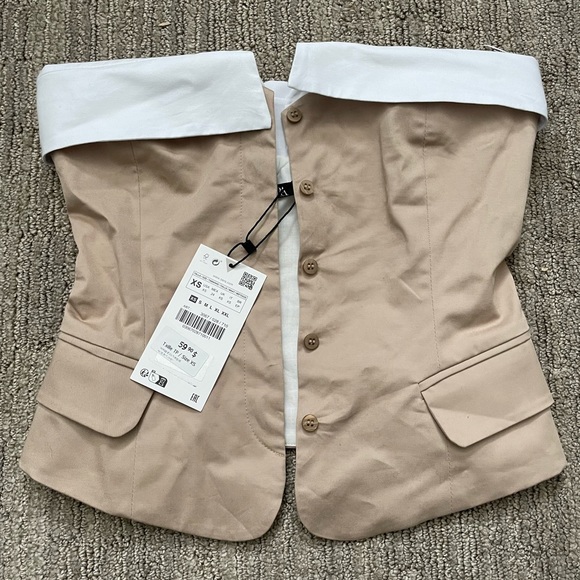 Zara gabardine top - Picture 2 of 3